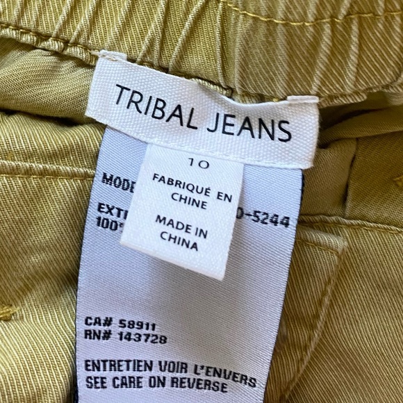 NWT Tribal Flowy Pleated Tulip Hem Pants 10 - Picture 11 of 16